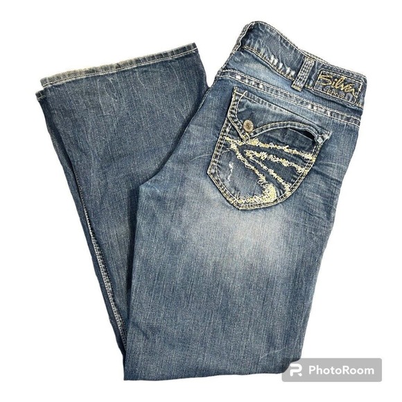 Silver Jeans Suki Surplus bootcut Distressed‎ jean Women's Size 32/30 - Picture 1 of 6
